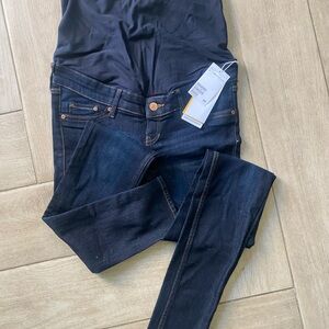 Maternity Dark Wash Skinny Jeans - H&M MAMA